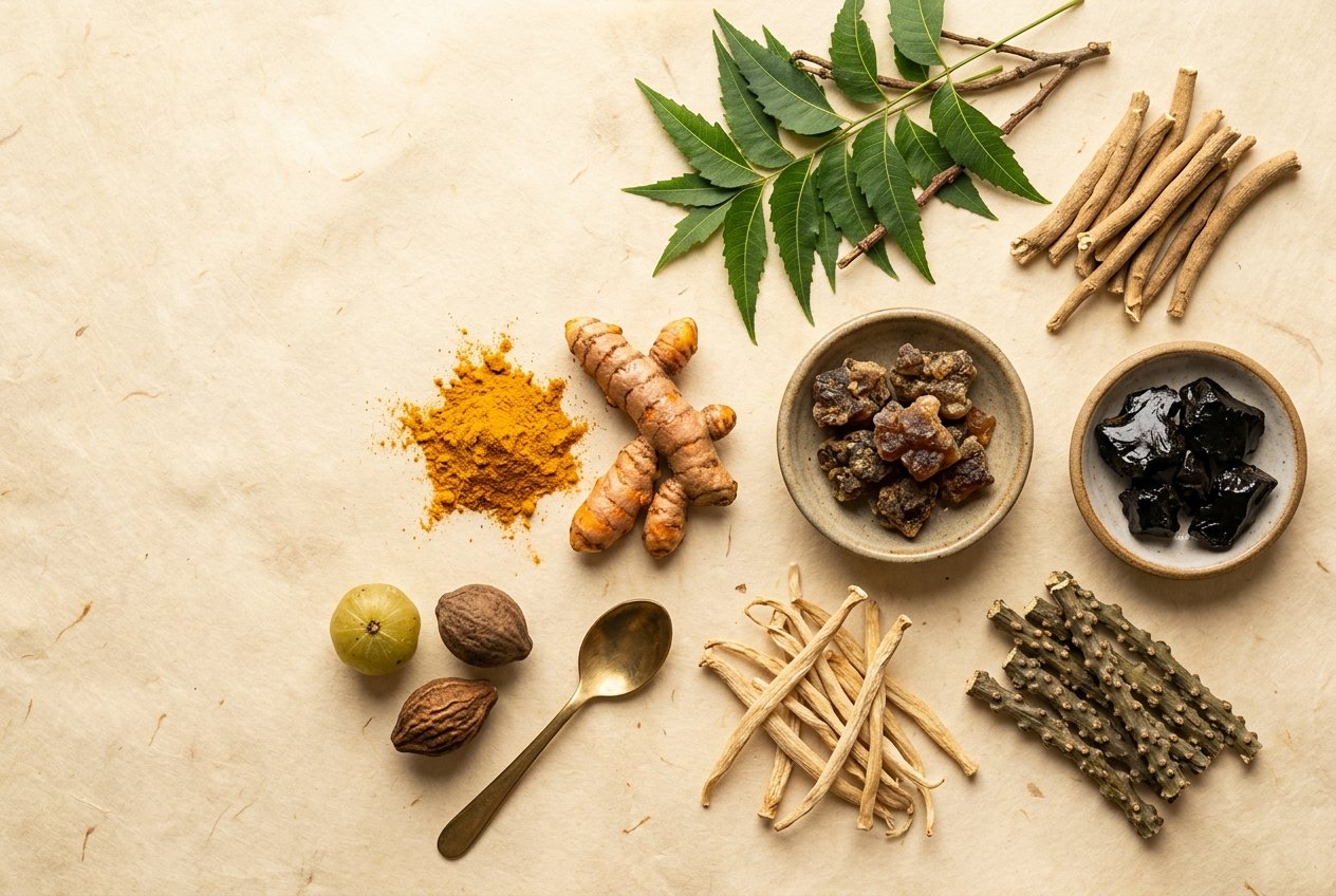 Authentic Ayurvedic herbs and botanicals